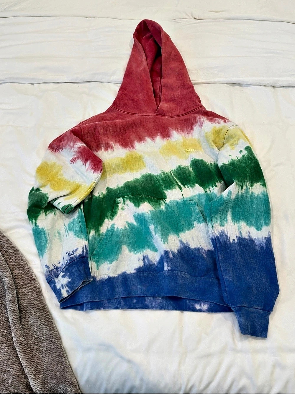 Talentless Tie-Dye Pullover Hoodie in Multicolor